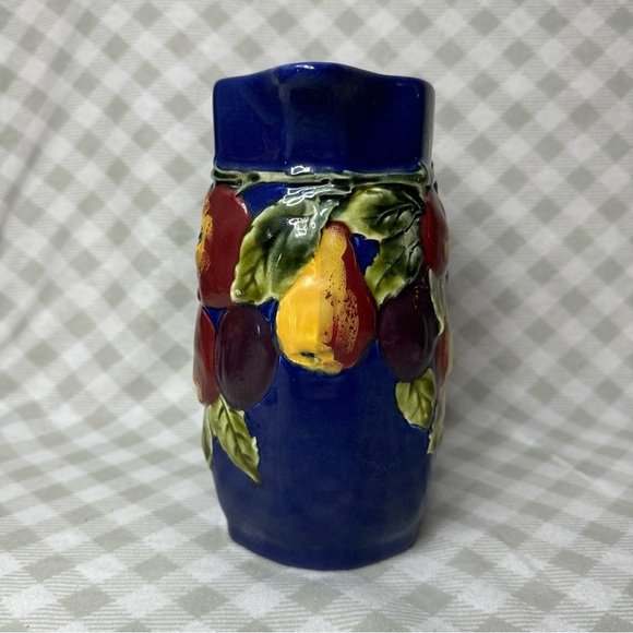 Antique Czechoslovakia Handpainted Majolica Pitcher 1.5 L Bern Boch c.1918-1938 - Picture 3 of 7